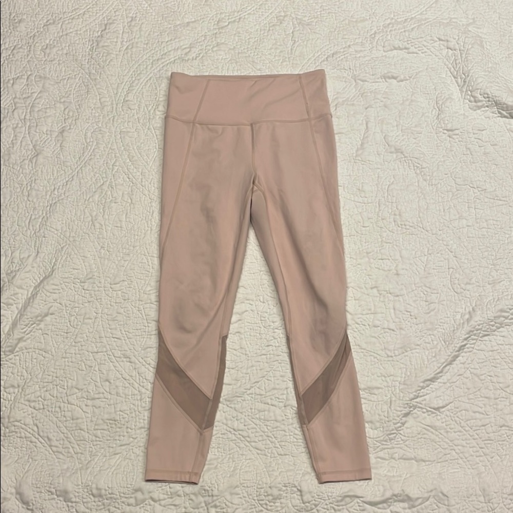 Athlete light pink cropped leggings